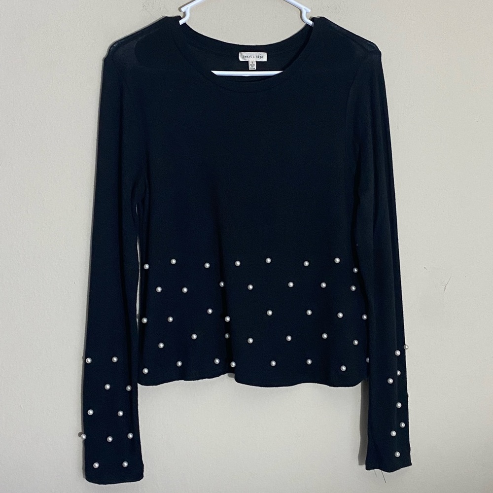 Heart and hips long beaded shirt